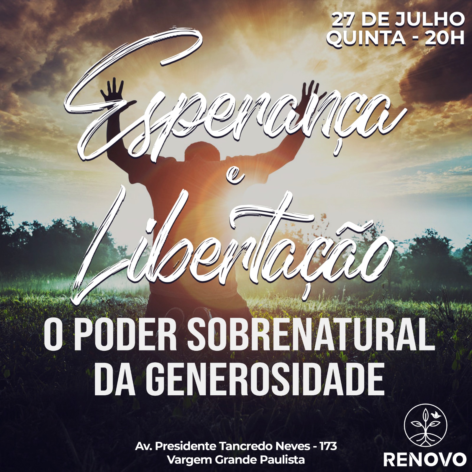 Você está visualizando atualmente Esperança e Libertação – O Poder Sobrenatural da Generosidade – 27/07/2023